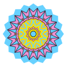Blick in ein Kaleidoskop